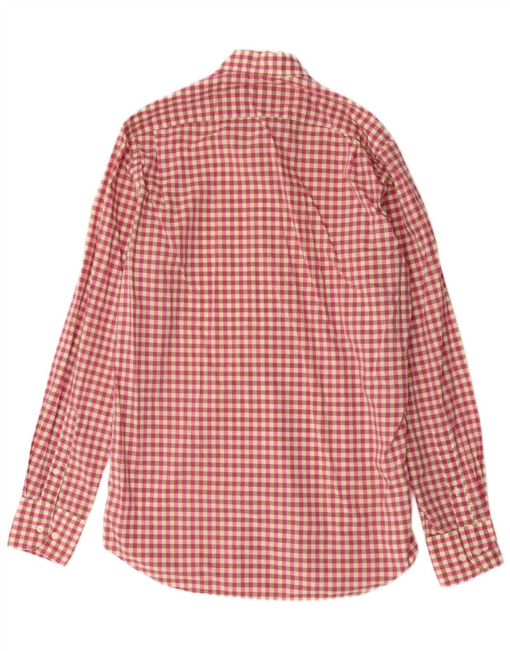 Мужская рубашка Massimo Dutti в мелкую розовую клетку