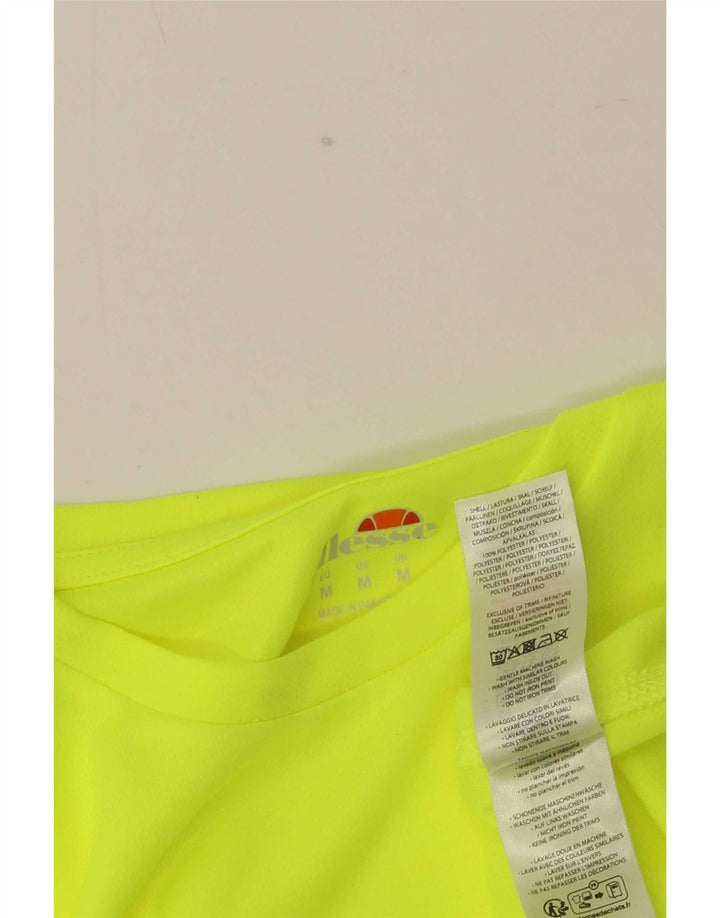 Ellesse Мужская футболка из полиэстера среднего желтого цвета