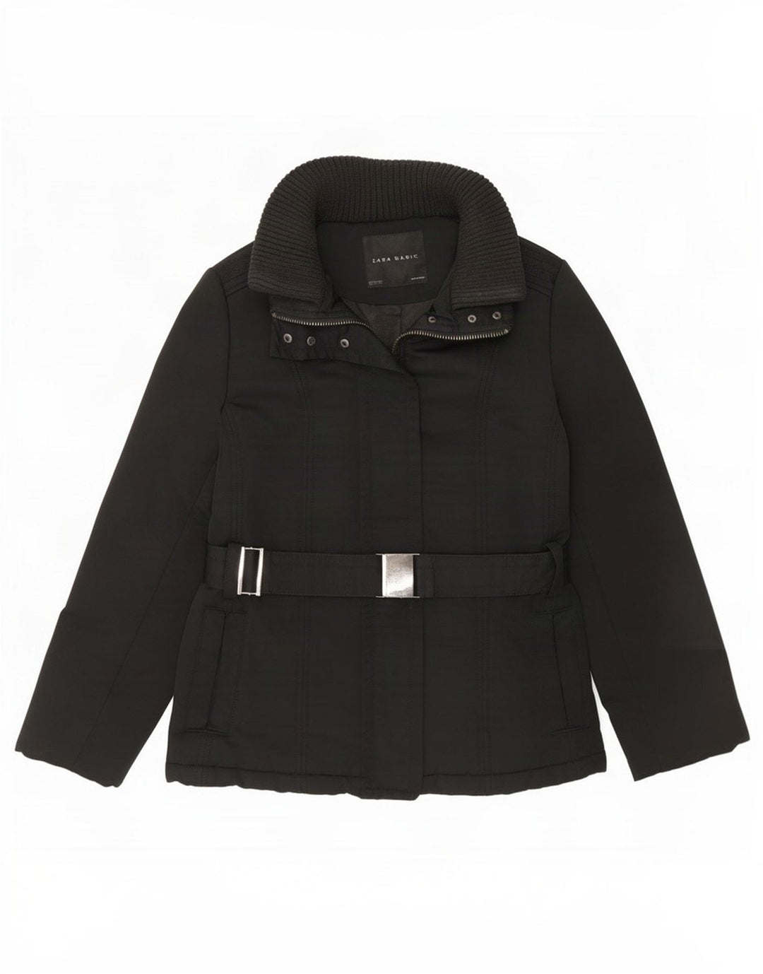 Женская стеганая куртка Zara UK 18 XL, черная