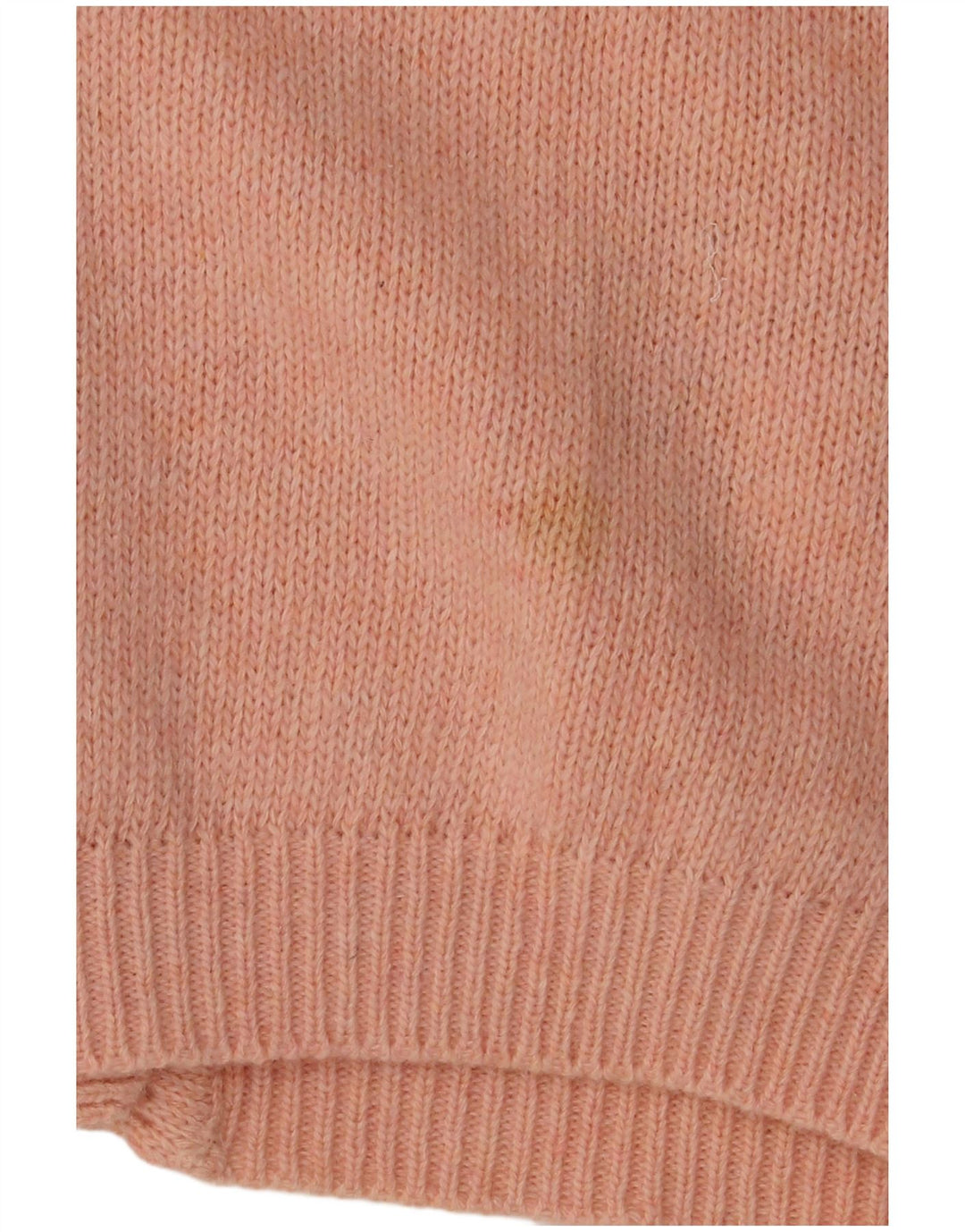 ВИНТАЖНЫЙ женский кардиган-свитер UK 16, большой розовый цветочный узор из шерсти