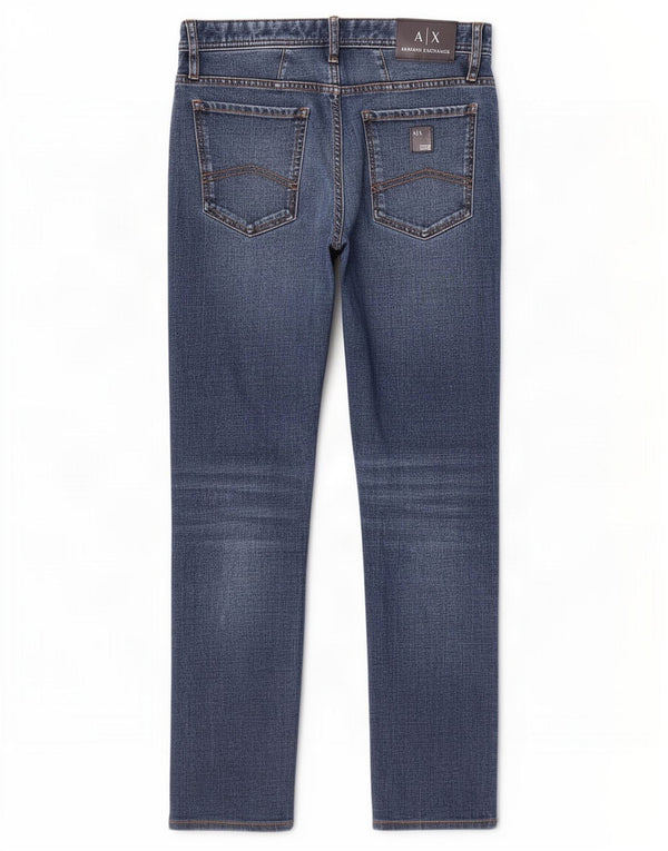 Женские джинсы скинни Armani Exchange J14 W29 L30 синие, хлопок