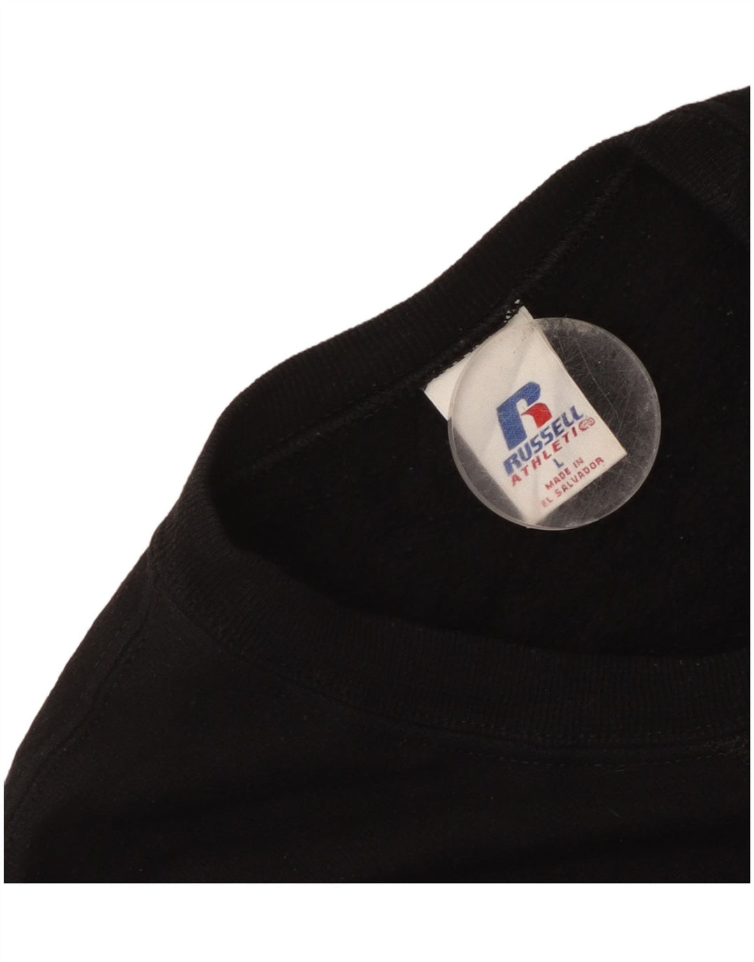 Женский свитер Russell Athletic, большой черный хлопковый свитер, Великобритания 16 шт.