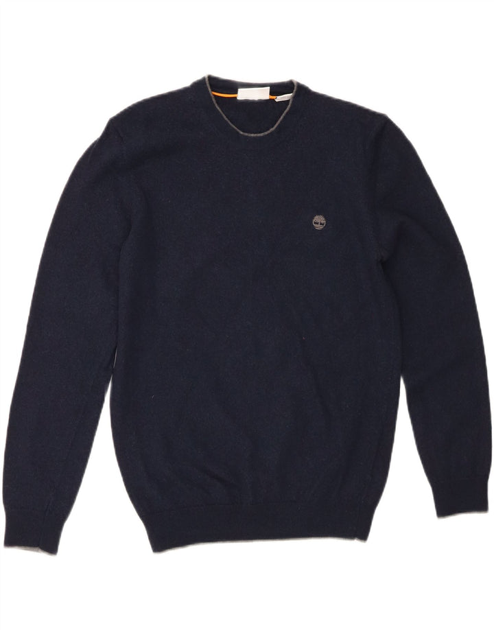 TIMBERLAND Womens Crew Neck Jumper Sweater UK 14 Medium Navy Blue Vintage Timberland and Second-Hand Timberland from Messina Hembry 