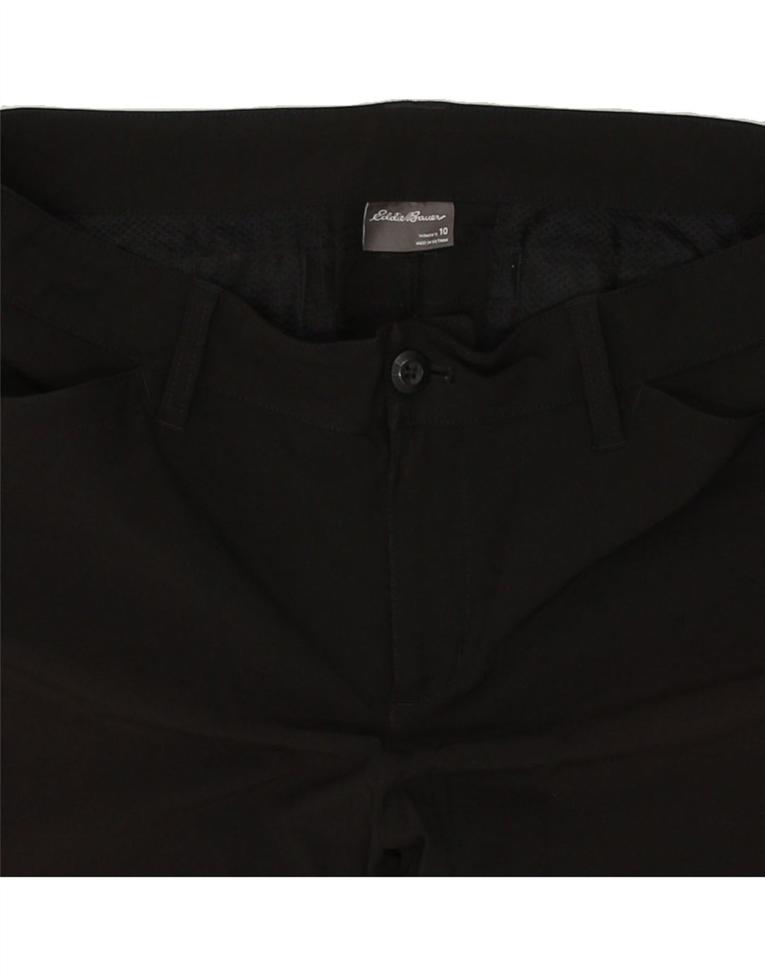 EDDIE BAUER Womens Casual Shorts US 10 Large W32 Black Polyester | Vintage Eddie Bauer | Thrift | Second-Hand Eddie Bauer | Used Clothing | Messina Hembry 