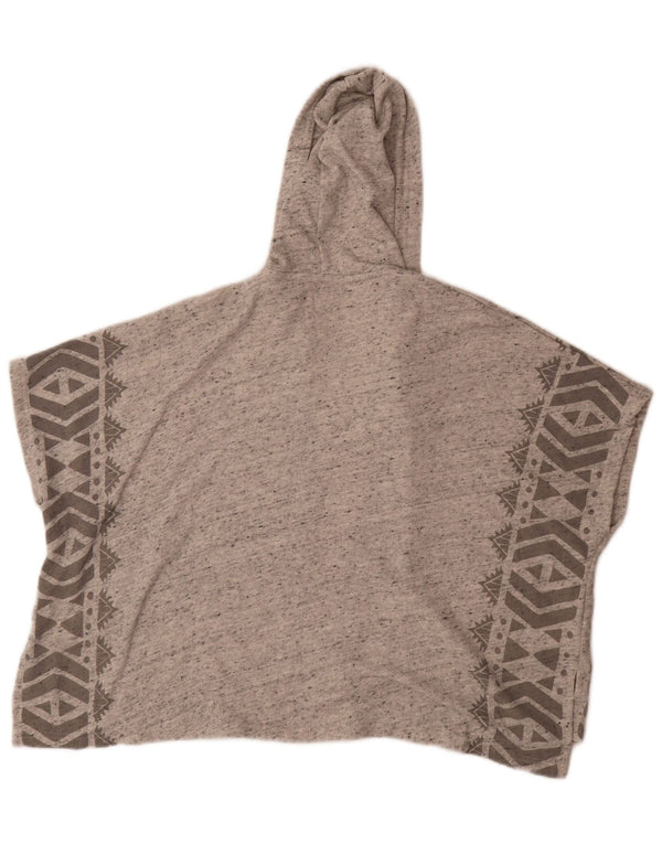 Женский кардиган с капюшоном Billabong UK 14, средний серый с геометрическим узором