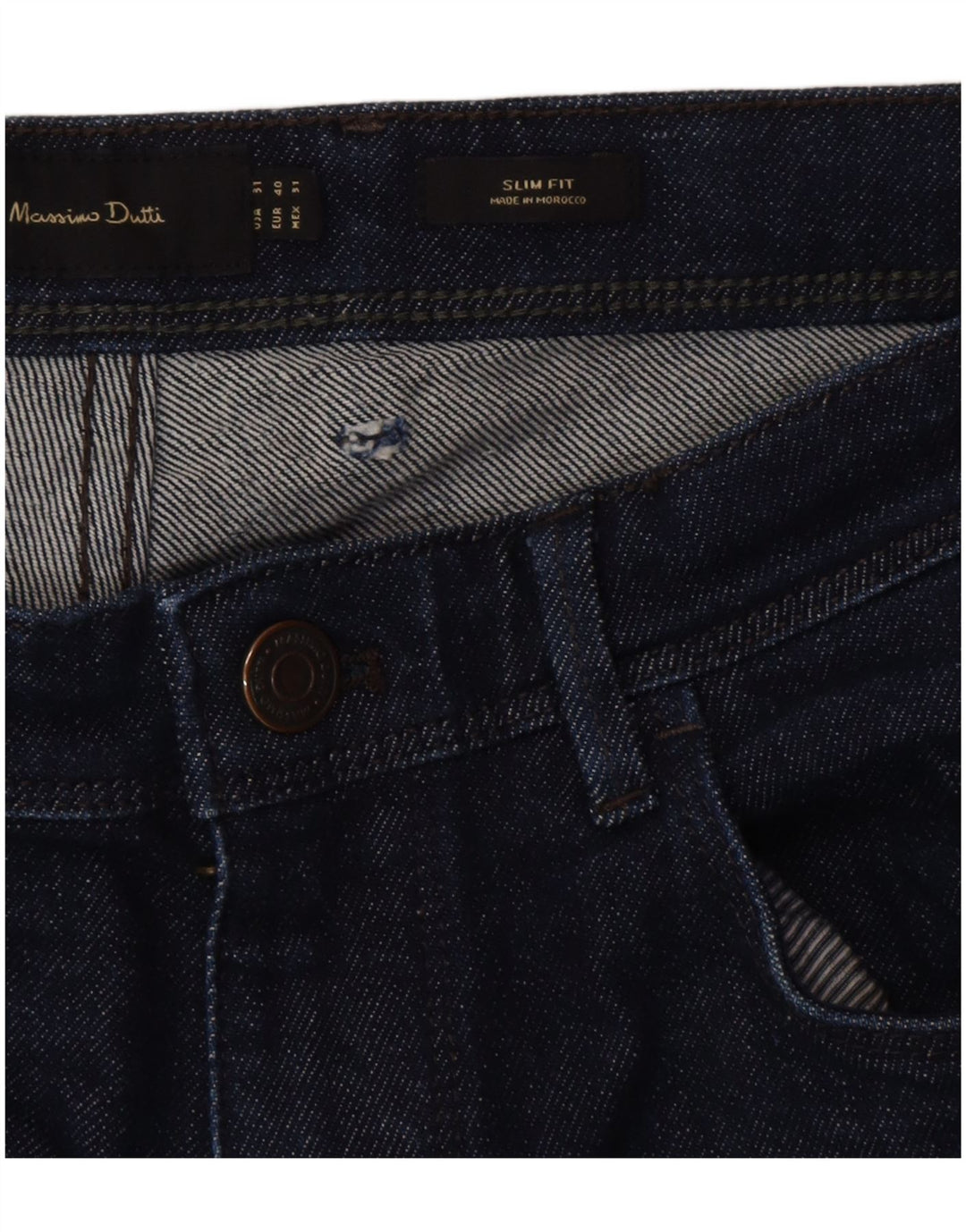 Мужские джинсы Massimo Dutti Slim EU 40 Medium W31 L28 Темно-синий хлопок