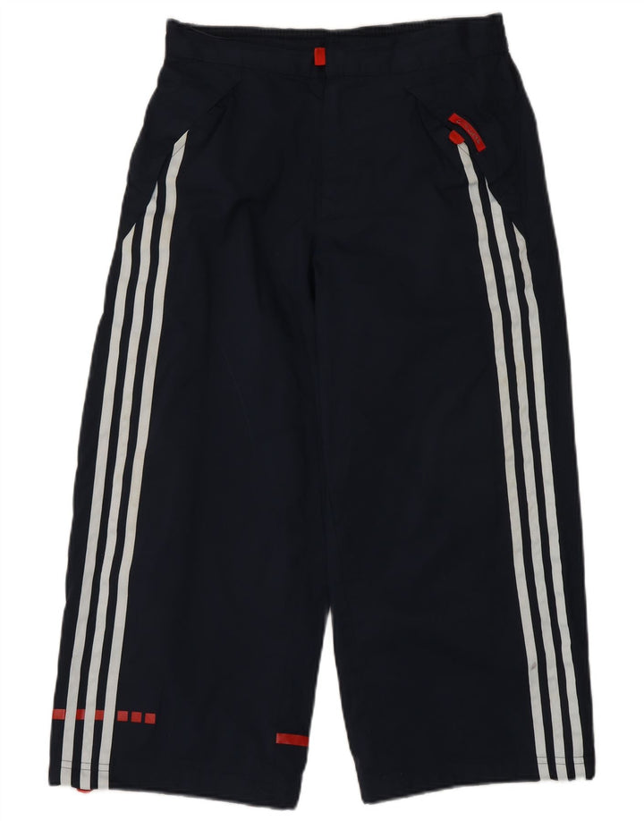 Спортивные брюки-капри Adidas для мальчиков 13-14 лет, темно-синий, полиэстер