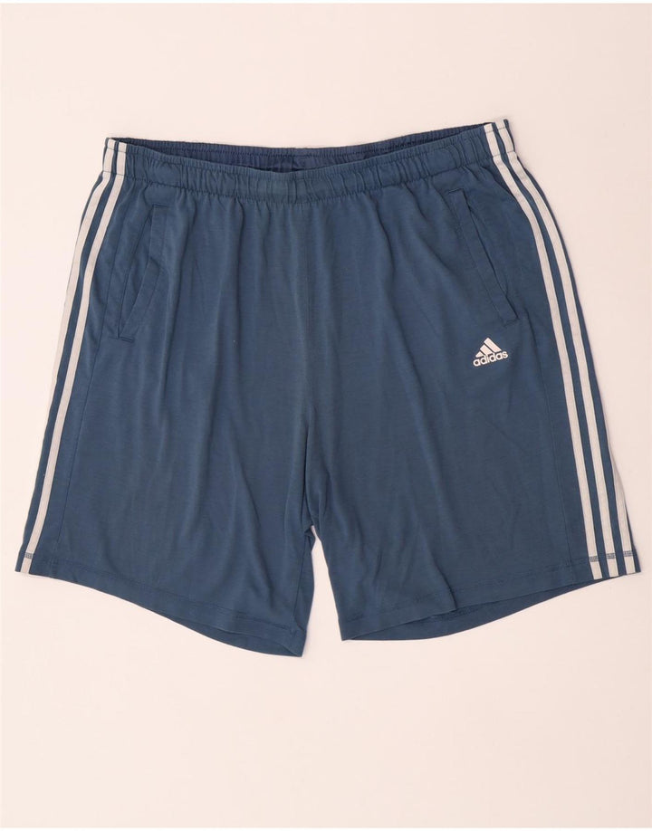 Мужские спортивные шорты Adidas Climalite 2XL синие из полиэстера