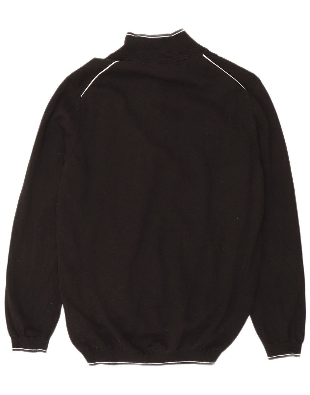 Мужской свитер с воротником на молнии Hugo Boss 2XL, черный хлопок