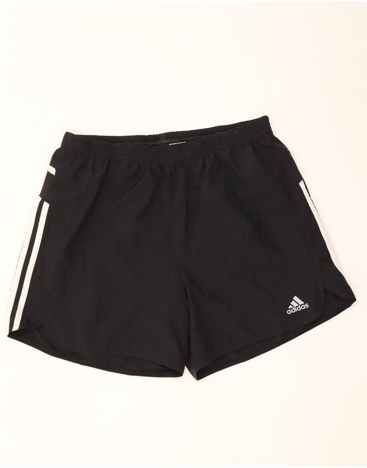 Мужские спортивные шорты Adidas Climalite, большие черные из полиэстера