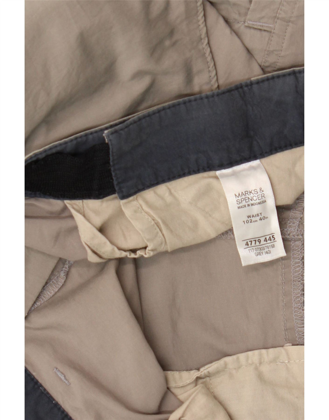 Мужские шорты карго Marks & Spencer W40 XL, серые, хлопковые