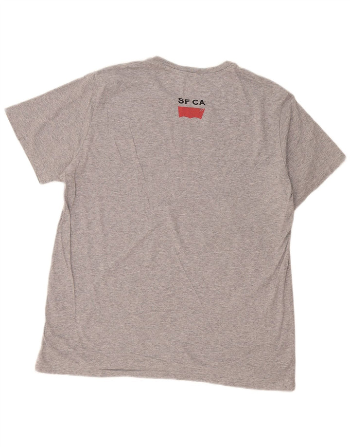 Мужская футболка с рисунком Levi's Top XL Серая в крапинку