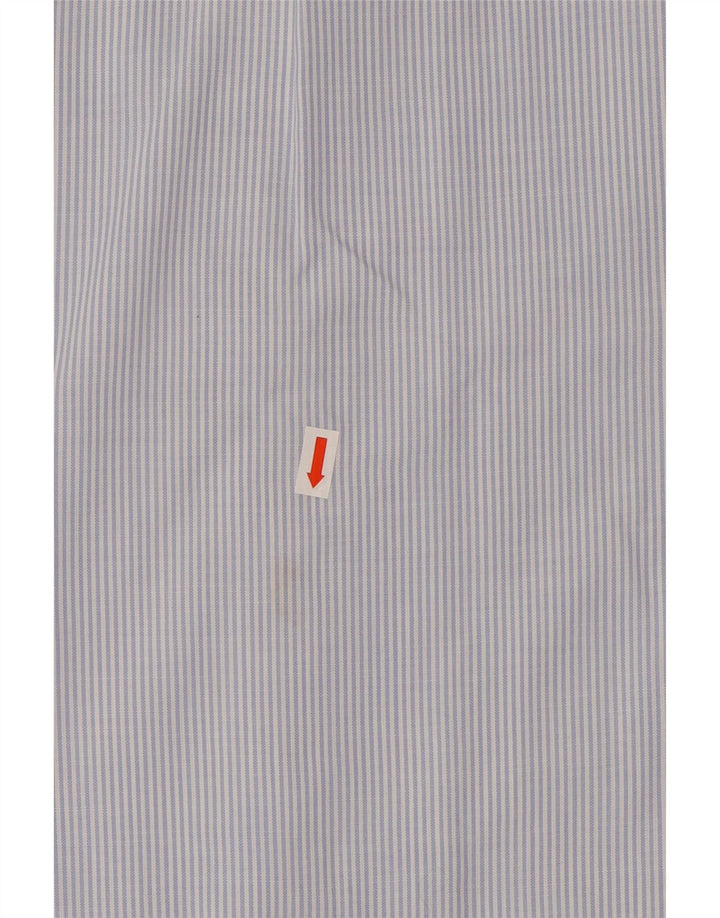JINGLERS Mens Shirt Size 38 Medium Blue Pinstripe Polyester Vintage Jinglers and Second-Hand Jinglers from Messina Hembry 