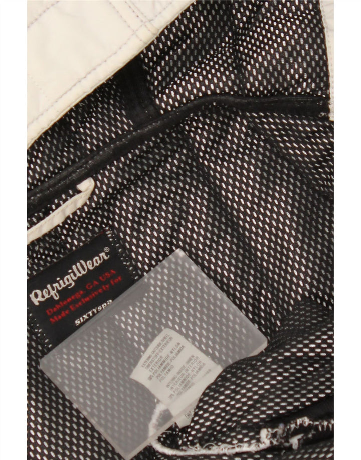 REFRIGIWEAR Женский бомбер с капюшоном UK 14 Средний Белый Полиамид