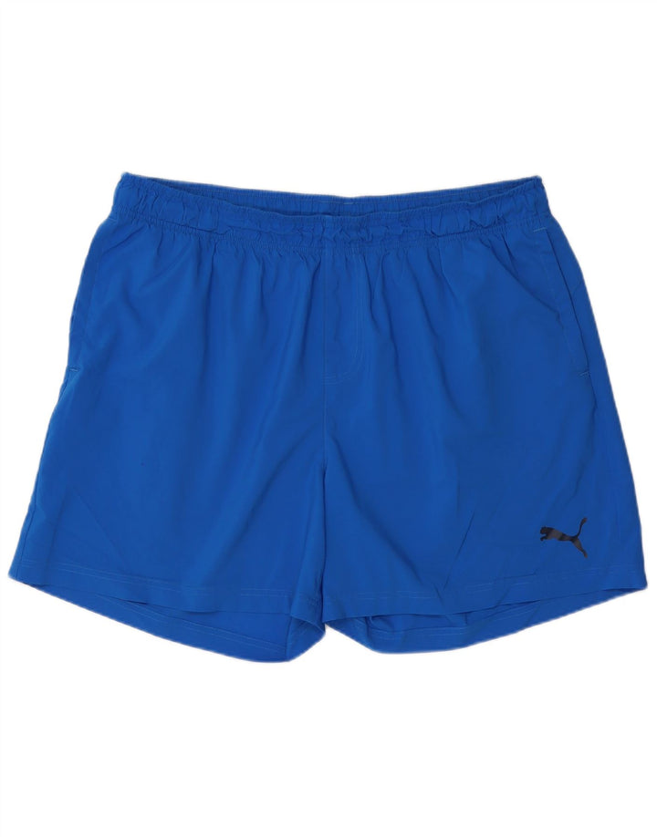 Мужские спортивные шорты Puma 2XL синие из полиэстера