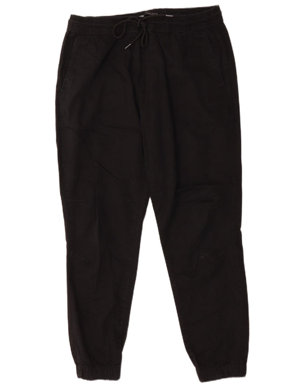 Мужские брюки-чиносы Zara, большие W36 L28, черные, хлопковые