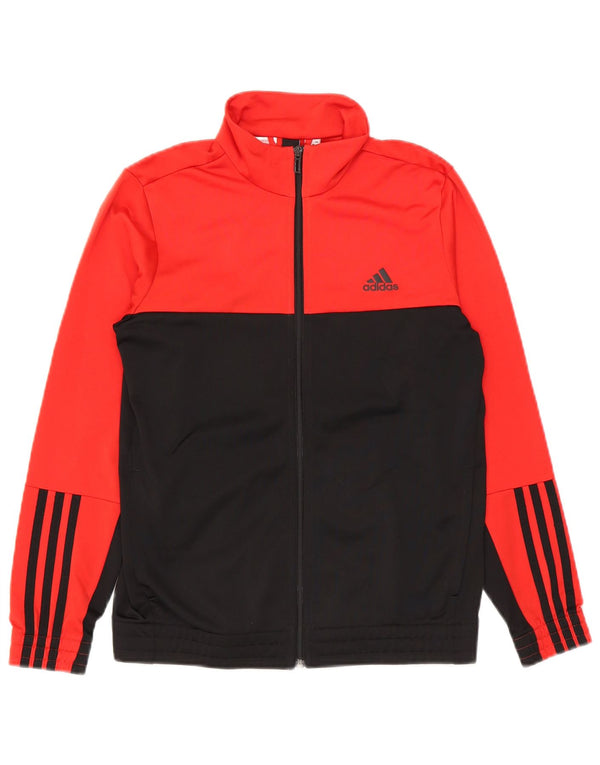 Спортивный костюм Adidas для мальчиков 13–14 лет Красный полиэстер с цветными блоками