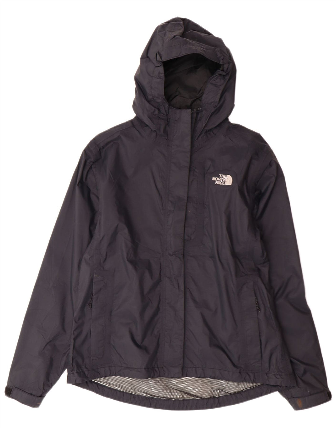Женская дождевик с капюшоном THE NORTH FACE Hyvent UK 14, средний черный нейлон
