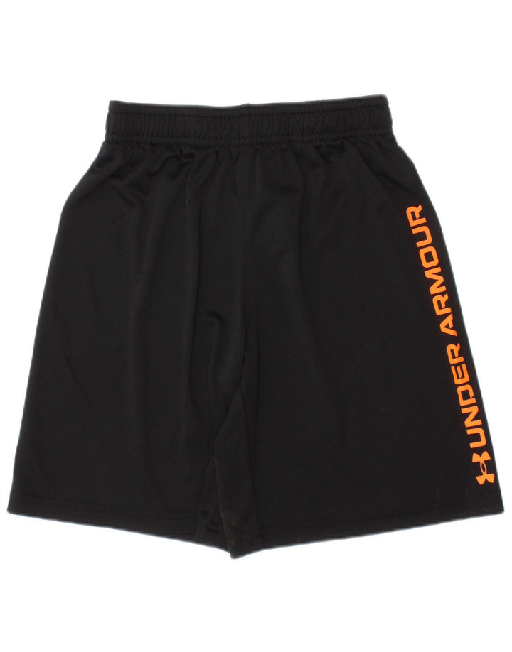 Спортивные шорты с рисунком Under Armour для мальчиков 6–7 лет, черный полиэстер