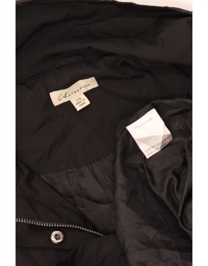 Женская парка оверсайз Marks & Spencer Autograph UK 20 2XL, черная