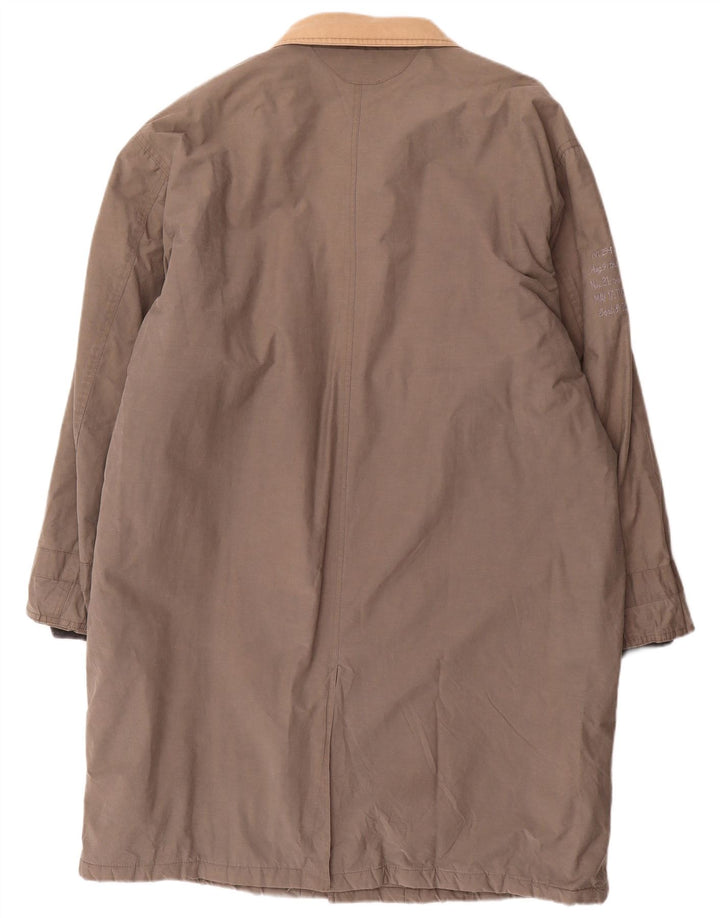 Винтажное мужское стеганое пальто UK 42 XL, серый хлопок