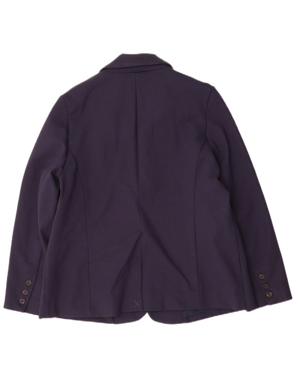 Crew Clothing Женский пиджак на 2 пуговицах, Великобритания, 16, большой темно-синий, вискоза