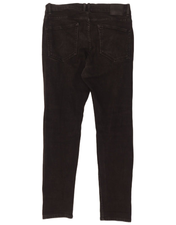 Мужские джинсы скинни Zara EU 44, большие W34 L32, черные