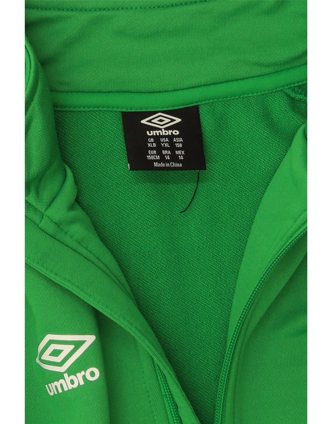 Спортивный костюм с графическим рисунком для мальчиков Umbro, куртка 13–14 лет, зеленый полиэстер, размер XL