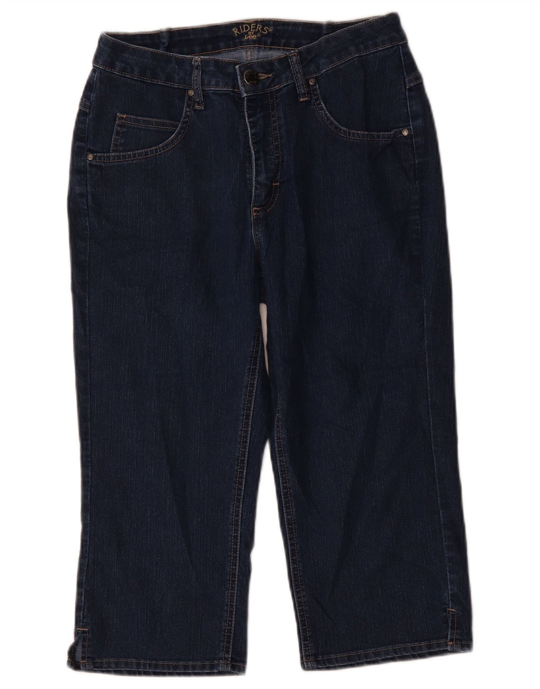 Джинсы Lee Womens Riders Capri US 8 Medium W30 L18 Темно-синие хлопковые