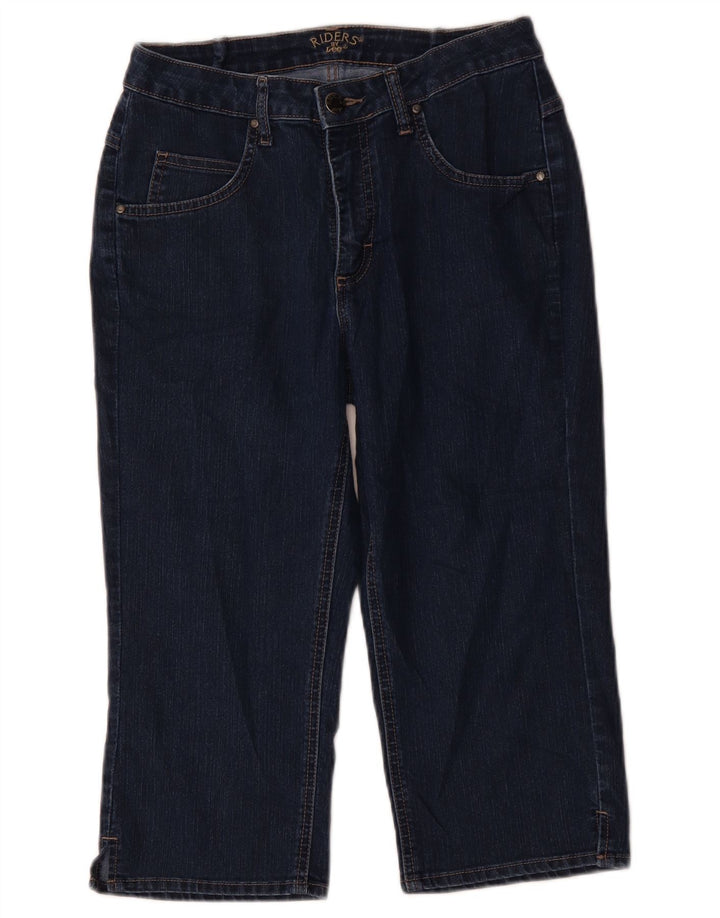 Джинсы Lee Womens Riders Capri US 8 Medium W30 L18 Темно-синие хлопковые