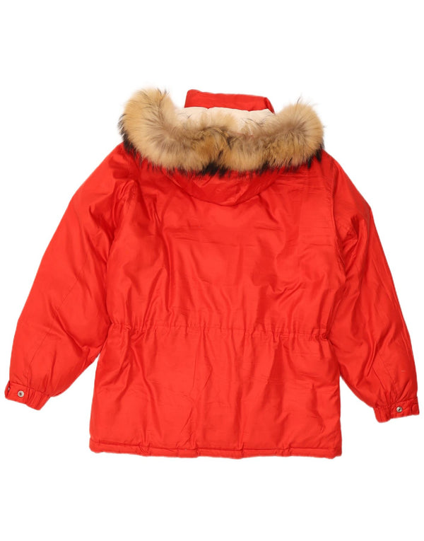Belfe & Womens Oversized-утепленная куртка с капюшоном IT 46, большой красный полиэстер