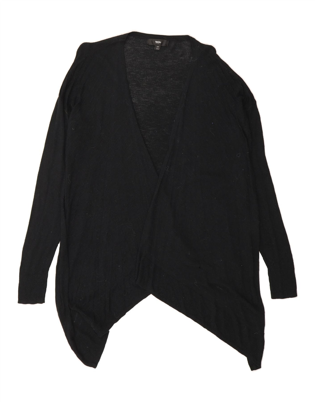 MOSSIMO Womens Oversized Longline Open Cardigan Sweater UK 14 Medium Black Vintage Mossimo and Second-Hand Mossimo from Messina Hembry 