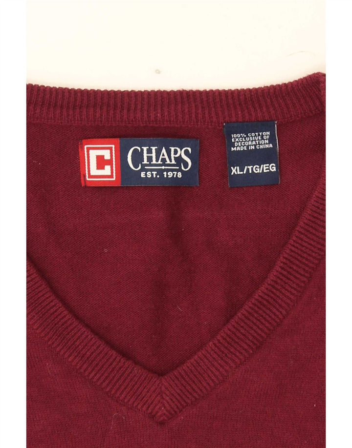 Мужская майка Chaps без рукавов XL, бордовый хлопок