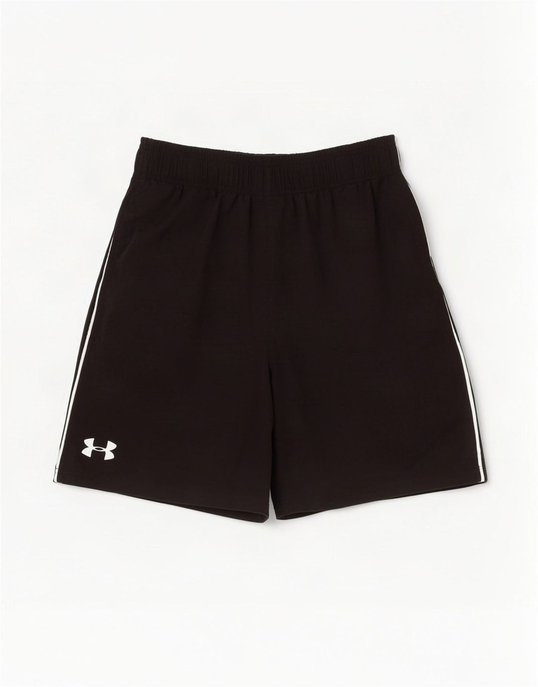 Мужские спортивные шорты с рисунком Under Armour, средние черные