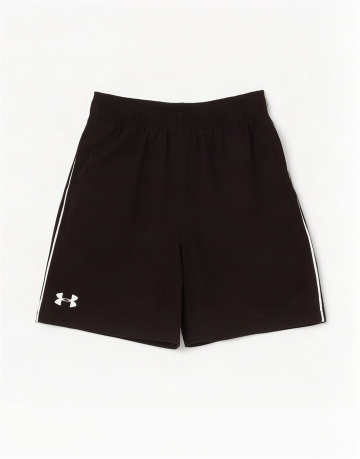 Мужские спортивные шорты с рисунком Under Armour, средние черные