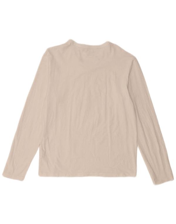Женский топ Guess с длинным рукавом и графикой UK 18 XL, белый хлопок