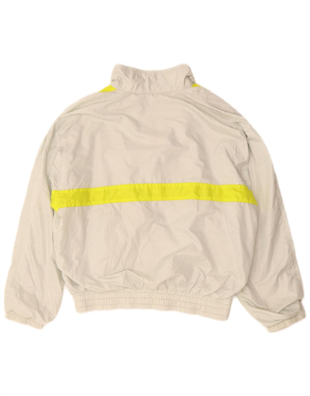 Винтажный женский спортивный костюм оверсайз, верхняя куртка UK 12, средний серый цвет с цветными блоками