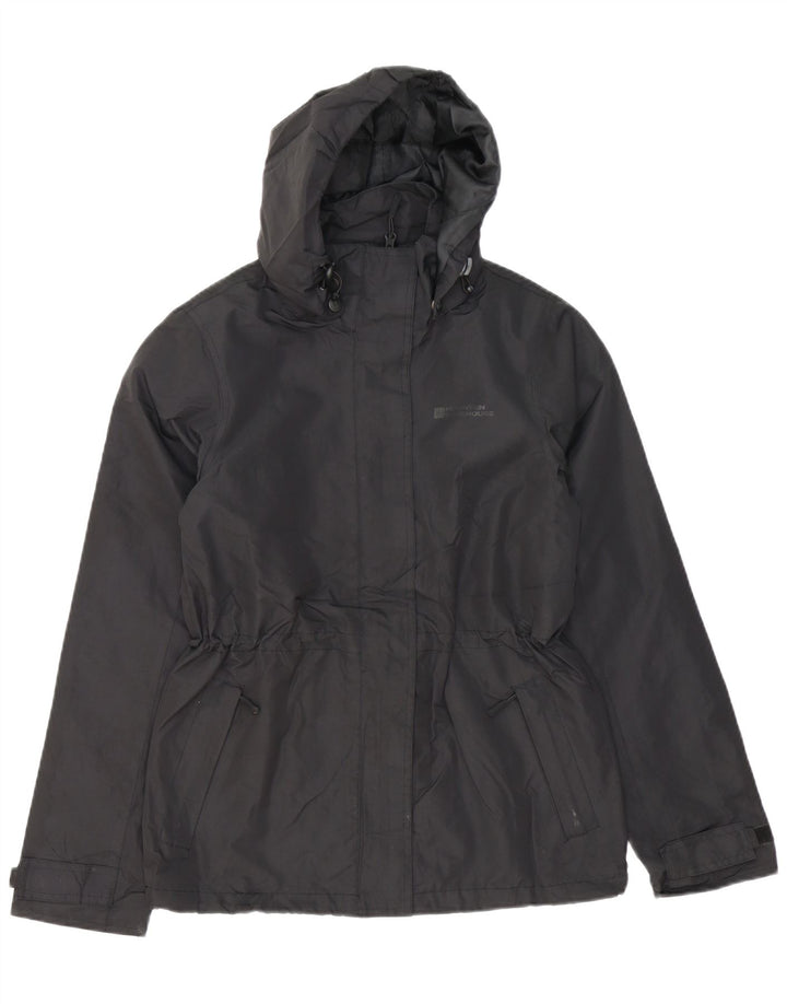 Женская дождевик с капюшоном Mountain Warehouse UK 6 XS, черный полиэстер