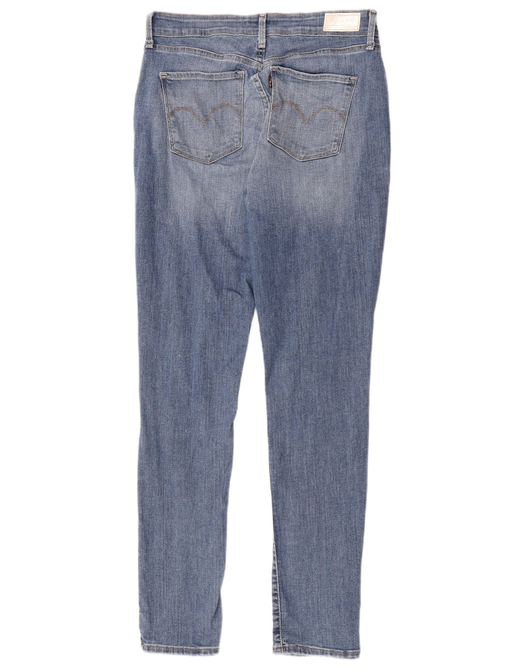 Женские потертые джинсы скинни Levi's W29 L30, синий хлопок