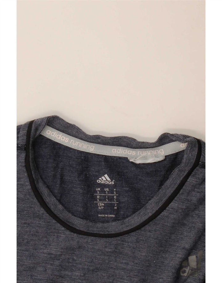 Adidas Мужская футболка для бега Top Small Темно-синяя полоска