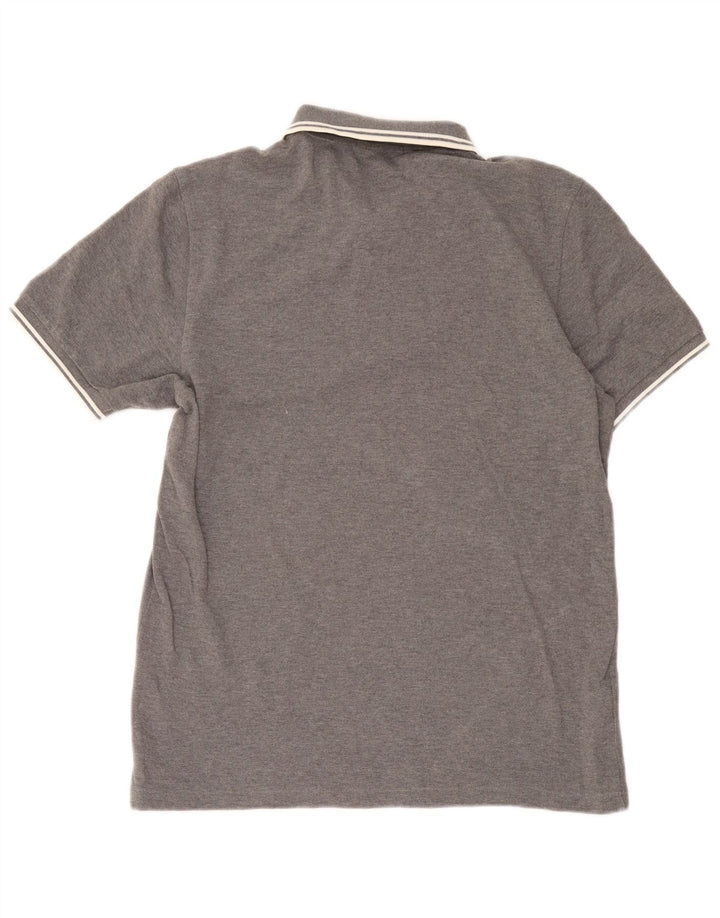 Мужская рубашка-поло Fred Perry, большая серая хлопковая рубашка в крапинку