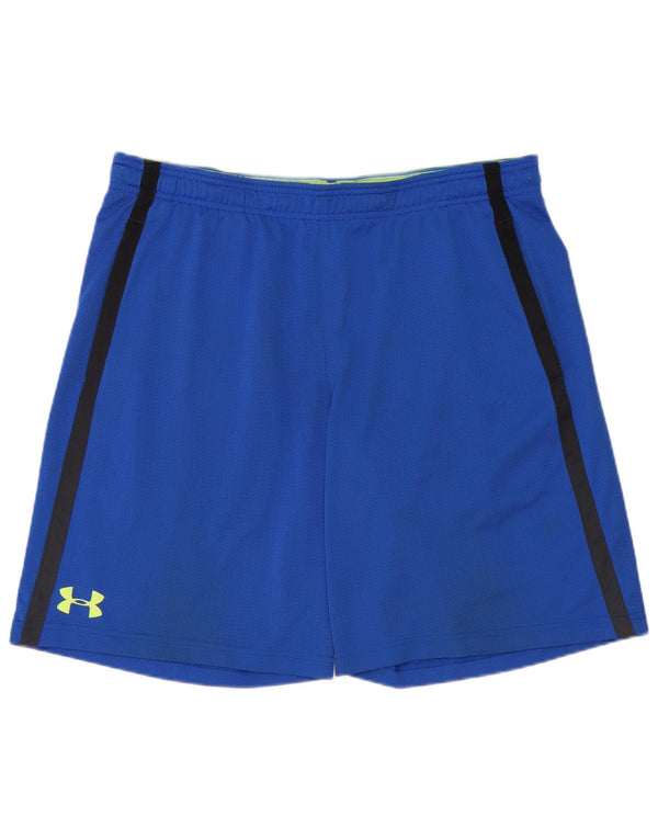 Мужские спортивные шорты свободного кроя Under Armour XL из полиэстера в синюю полоску