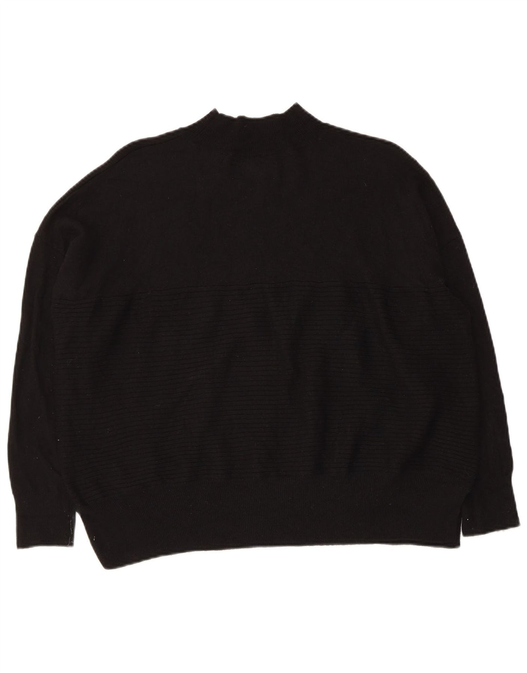 Женский свободный джемпер с высоким воротником Superdry, Великобритания, 10, маленький, черный