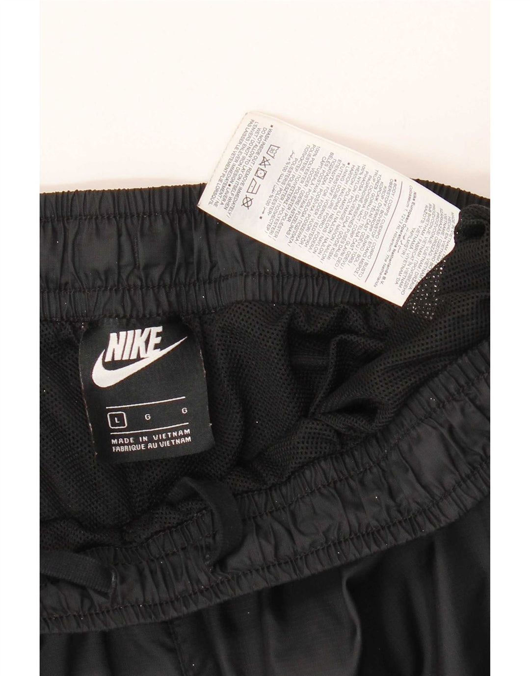 Мужские спортивные брюки Nike, большие черные нейлоновые брюки