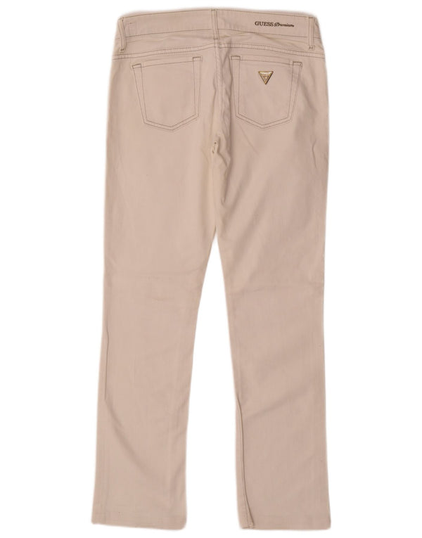 Женские узкие джинсы Guess W27 L28, белый хлопок