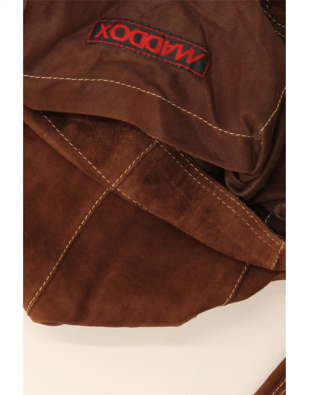 Женская укороченная замшевая куртка MADDOX UK 16, большая коричневая кожа