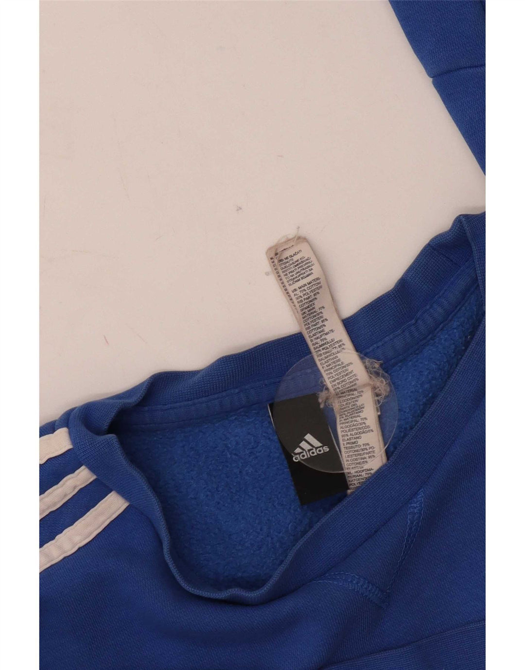 Женский свитшот Adidas UK 14, хлопковый средний синий