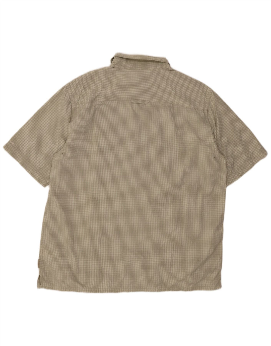 COLUMBIA Мужская титановая рубашка с коротким рукавом XL, зеленая клетка, нейлон