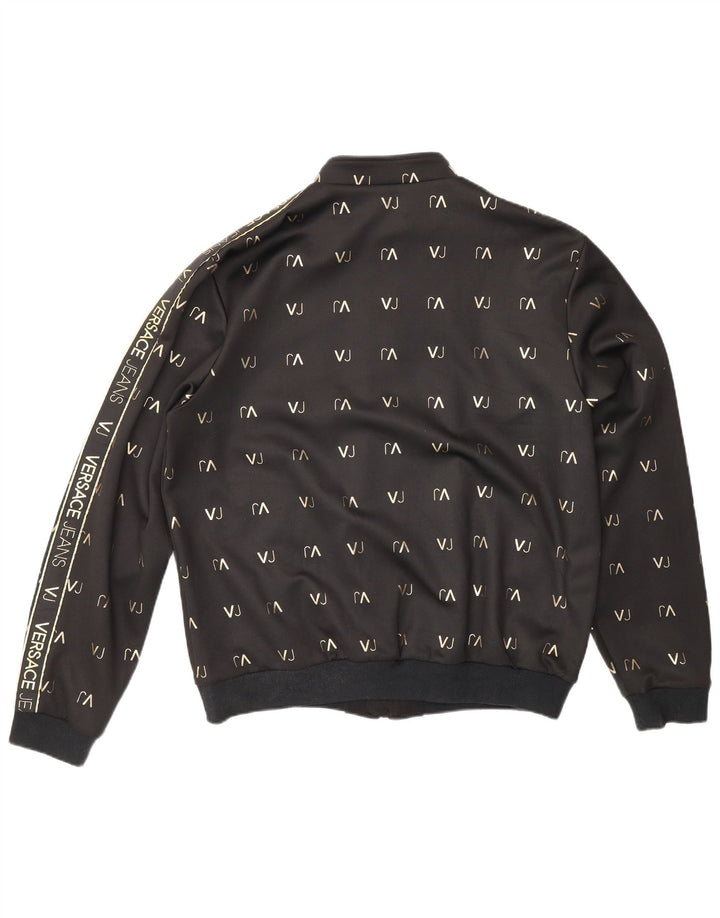 Versace Мужской спортивный костюм с графическим рисунком Верхняя куртка XL Черный Полиэстер Спортивный