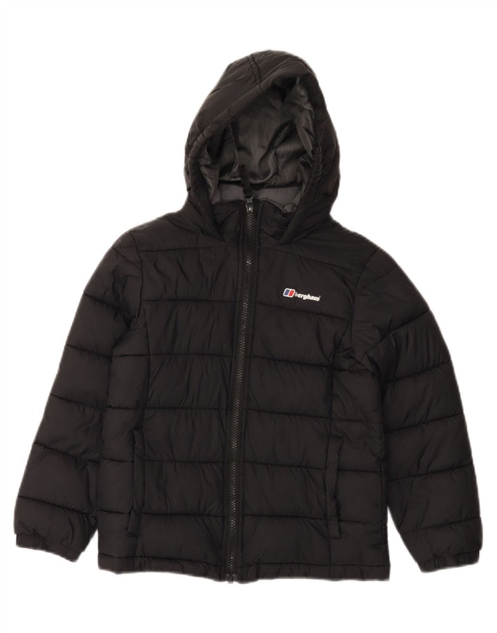 BERGHAUS Утепленная куртка с капюшоном для мальчиков 7-8 лет, черный полиамид